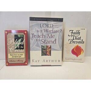 Christian Reading Lot 3 Books Faith Warfare Cross Murray Arthur Wigglesworth